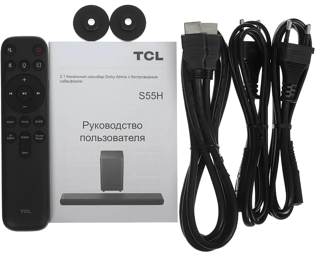Саундбар TCL S55H черный