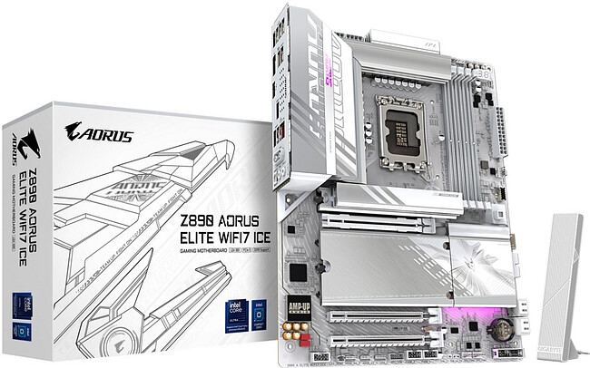 Материнская плата GigaByte Z890 Aorus Elite WIFI7 Ice rev. 1.1