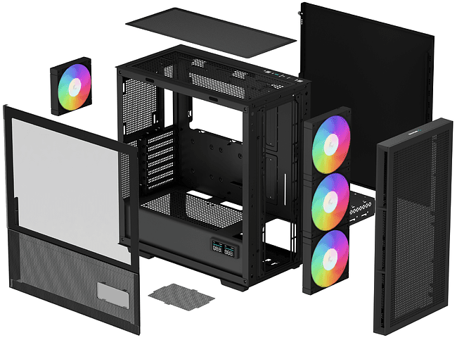 Корпус DeepCool CH560 Digital ATX без БП черный (R-CH560-BKAPE4D-G-1)