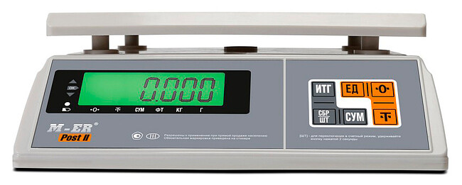 Весы торговые Mertech M-ER 326 AFU-15.1 белый (3060)
