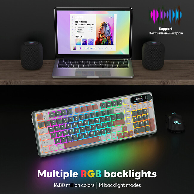 Клавиатура Royal Kludge RK-S98 Brown switch/Camping