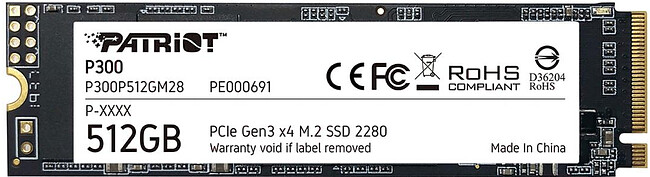 SSD диск Patriot P300P512GM28