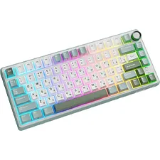 Клавиатура Royal Kludge R75 K Silver switch/Skycyan