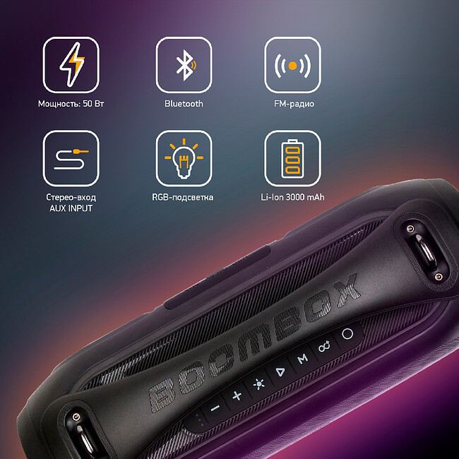 Портативная колонка Digma D-PS1530 черный