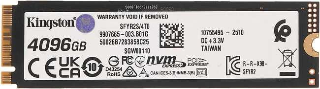 SSD диск Kingston Fury Renegade G5 4TB (SFYR2S/4T0)