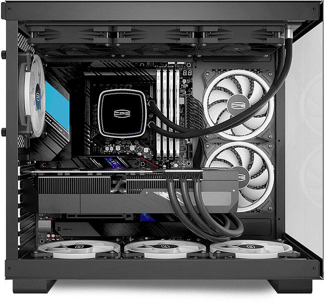 Корпус PCCooler C3 T500 ARGB BK черный без БП (C3-T500BKD6-GL)