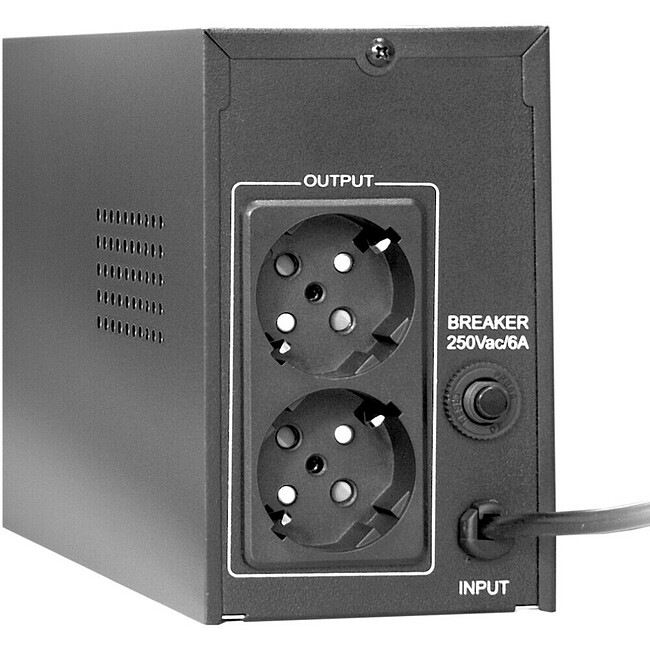 Источник бесперебойного питания ExeGate Power Back BNB-400.LED.AVR.2SH Black (EP244541RUS)