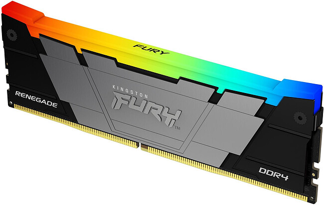 Оперативная память Kingston Fury Renegade Black 8GB DDR4 RGB XMP (KF432C16RB2A/8)