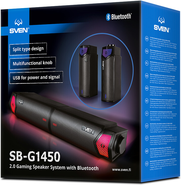 Саундбар Sven SB-G1450 черный (SV-022488)