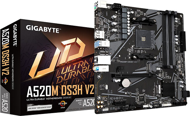 Материнская плата GigaByte A520M DS3H V2 rev.1.1