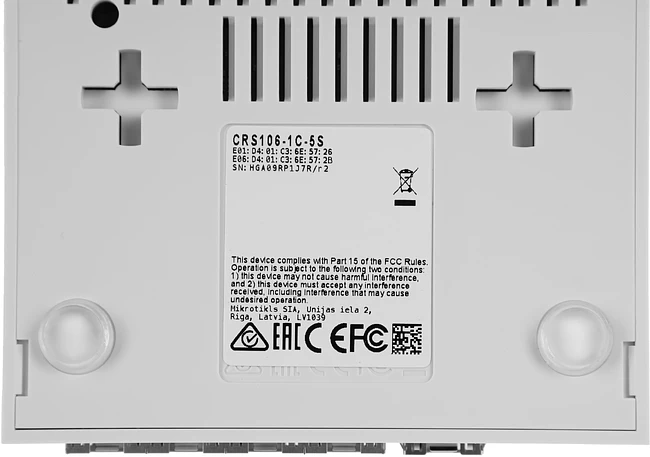 Коммутатор MikroTik CRS106-1C-5S