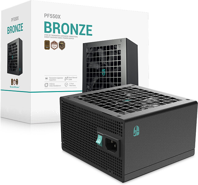 Блок питания DeepCool GAMERSTORM PF550X 550W (R-PF550X-HD0B-WGEU)