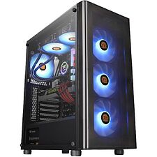 Корпус Thermaltake V200 Tempered Glass RGB Edition без БП Black (CA-1K8-00M1WN-01)