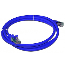 Патч-корд Lanmaster LAN-PC45/S6A-0.5-BL синий