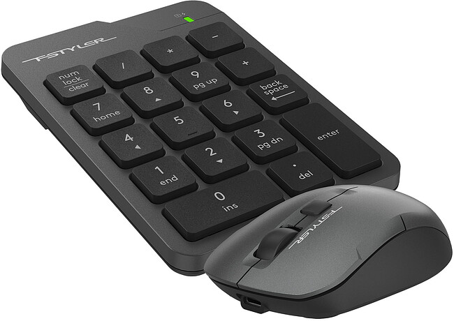 Набор периферии A4Tech Fstyler Air серый (FG1600C)