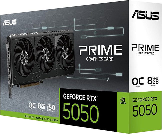 Видеокарта ASUS Prime GeForce RTX 5050 OC 8GB GDDR6 PRIME-RTX5050-O8G (90YV0N70-M0NA00)