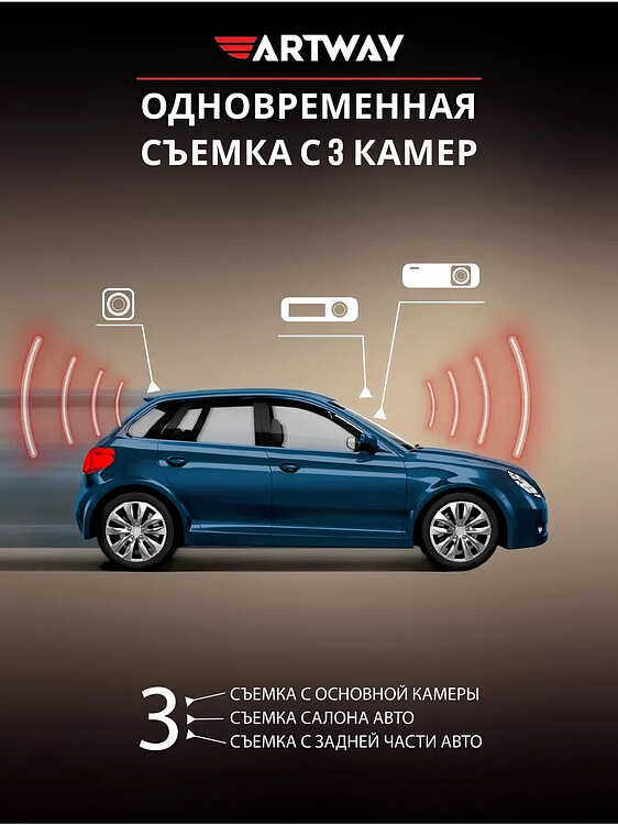 Автомобильный видеорегистратор Artway AV-537