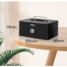Ящик для денег Deli ET500 черный