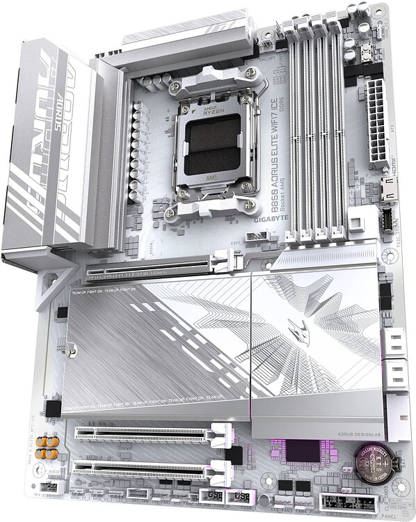 Материнская плата GigaByte B850 Aorus Elite WiFi7 Ice rev. 1.1