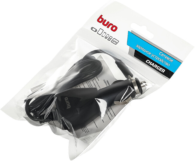 Автомобильное зарядное Buro BUCC1 10W 2A черный (BUCC10S00CBK)