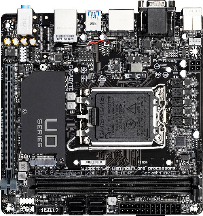 Материнская плата Gigabyte H610I DDR5 rev. 1.0
