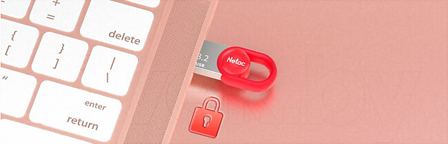 USB Flash-накопитель Netac UM2 USB 3.2 64GB (NT03UM2N-064G-32RE)