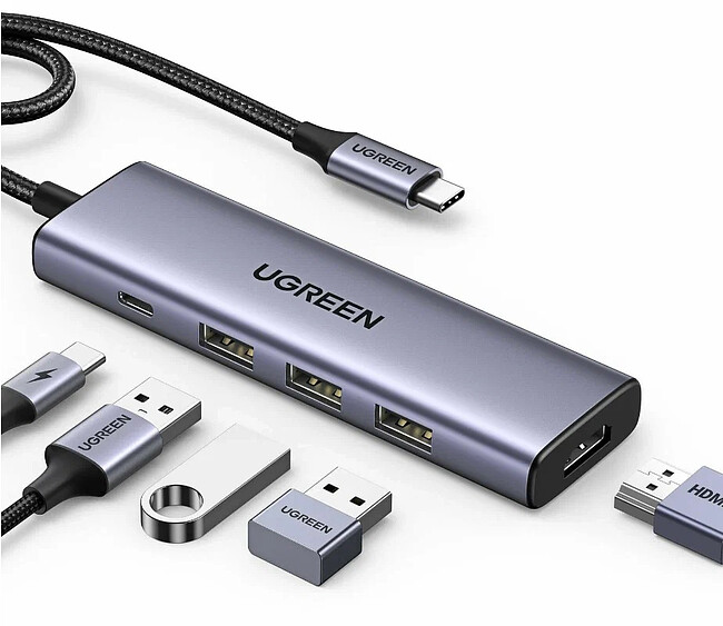 Док-станция Ugreen CM511-15596 Space Gray (15596)