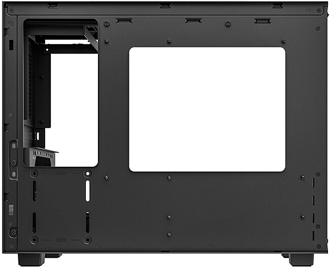 Корпус DeepCool CH160 Plus miniITX без БП черный (R-CH160-BKNGM0-G)