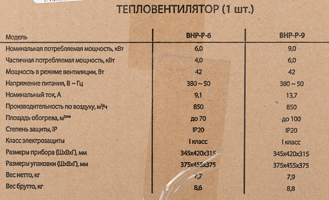 Тепловая пушка Ballu BHP-P-6