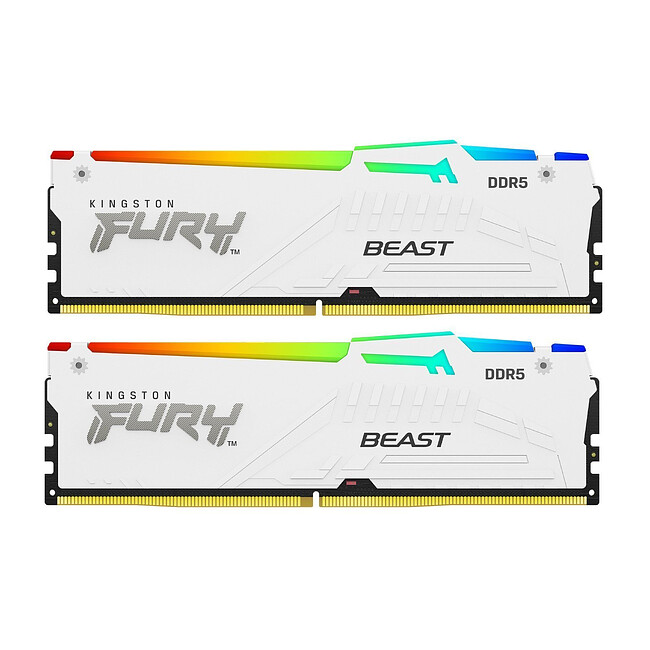 Оперативная память Kingston Fury Beast White RGB Expo 64GB DDR5 (KF560C30BWEAK2-64)
