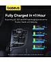 Автомобильное зарядное Baseus Enjoyment Pro U+Retractable C 60W Cluster Black (C00057802111-02)