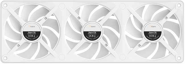 Вентилятор для корпуса Ocypus Sigma F36 WH ARGB белый (Sigma-F36-WH3AM00X-GL)