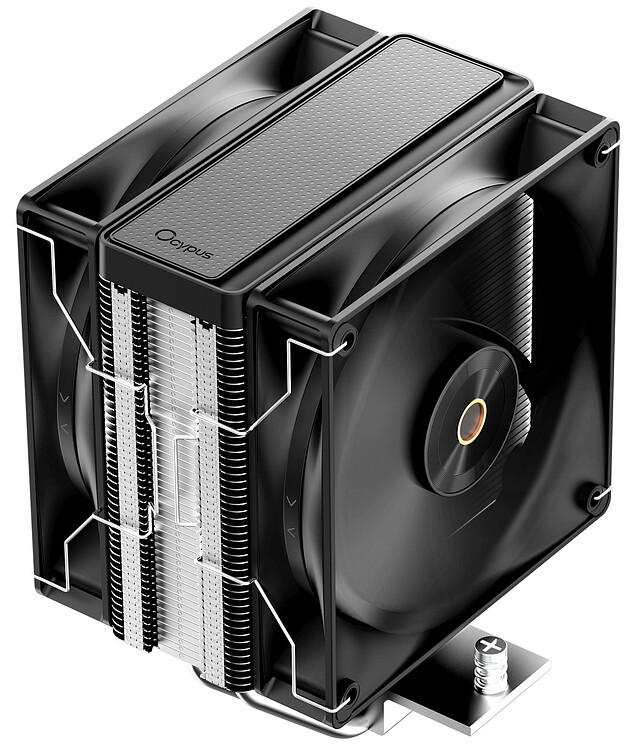 Кулер для процессора Ocypus Delta A40 Elite BK Dual Fan (Delta-A40-BK2NNWN00X-GL)