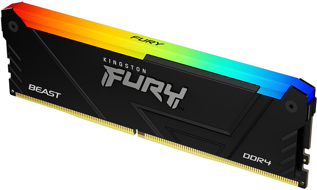 Оперативная память Kingston Fury Beast Black RGB XMP 16GB DDR4 (KF432C16BB2A/16)