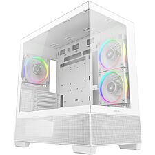 Корпус DeepCool CG380 3F WH ITX без БП белый (R-CG380-WHAGM3-G)