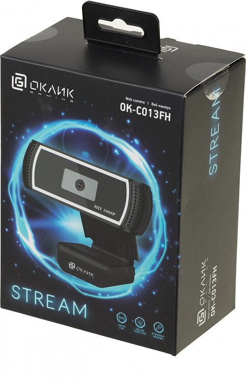 Веб-камера Oklick OK-C013FH черный