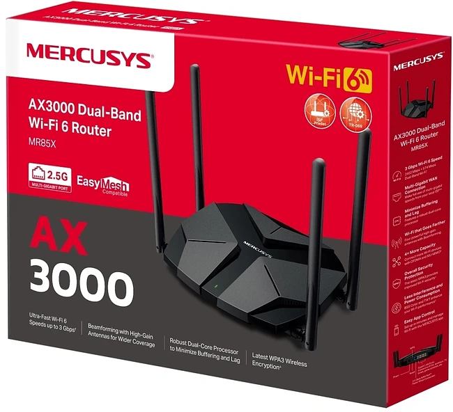 Роутер Mercusys MR85X черный