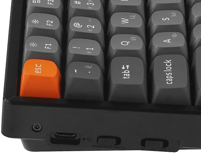 Клавиатура Keychron K2 Max RGB Backlight Aluminum Red Switch черный (K2M-J1-RU)