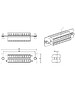 Патч-панель Hyperline FO-FPM-W120H32-24LC-BL синий