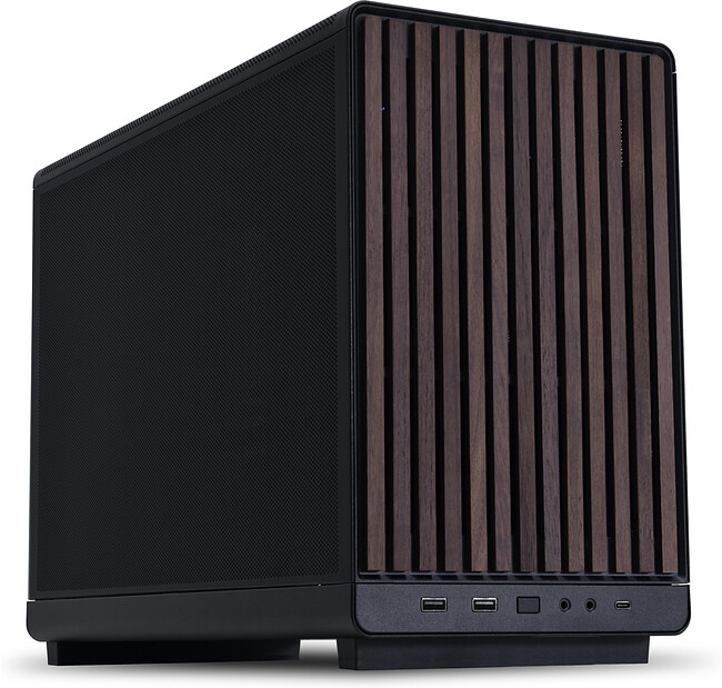 Корпус Lian Li A3-mATX без БП Black/Wood (G99.A3X-WD.00)