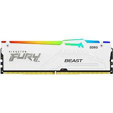 Оперативная память Kingston Fury Beast White 16GB RGB DDR5 (KF556C40BWA-16)