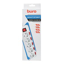 Сетевой фильтр Buro 500SH-3-SW-W белый