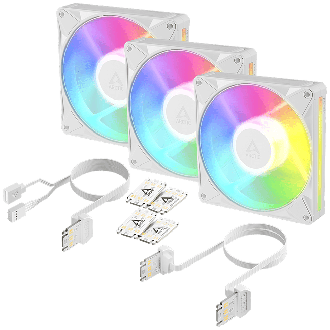 Вентилятор для корпуса Arctic BioniX P14 A-RGB 3 Pack White (ACFAN00342A)
