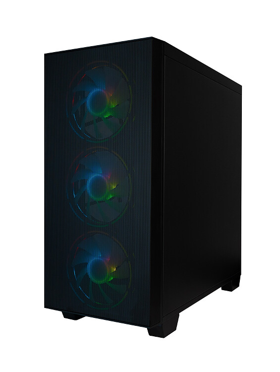 Корпус HAFF Fancy mATX без БП черный