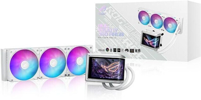 Cистема жидкостного охлаждения для процессора Asus ROG RYUO IV 360 ARGB White (90RC01N2-B0EAY0)