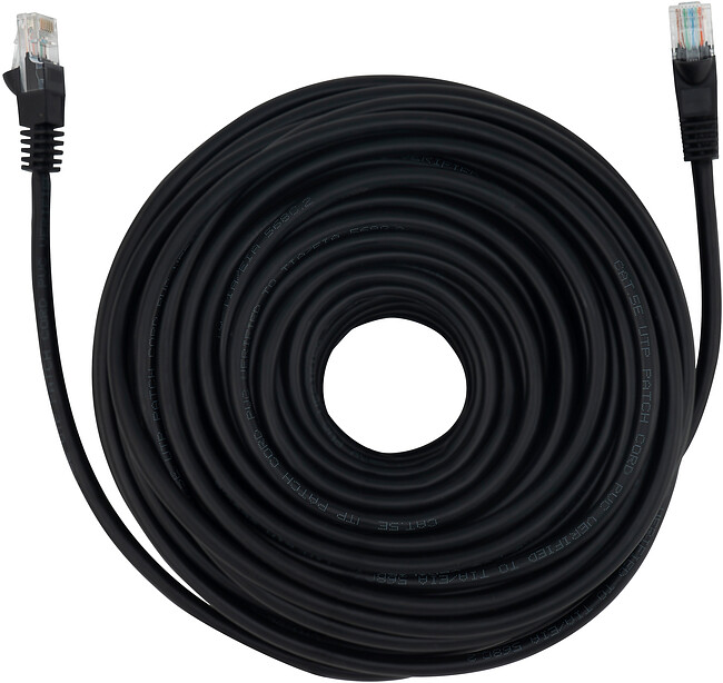 Патч-корд Buro UTP cat5E 30м черный RJ-45 (m)-RJ-45 (m)