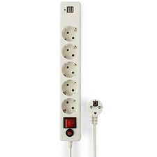 Сетевой фильтр Гарнизон ECL-5-U2-W-1.8 белый