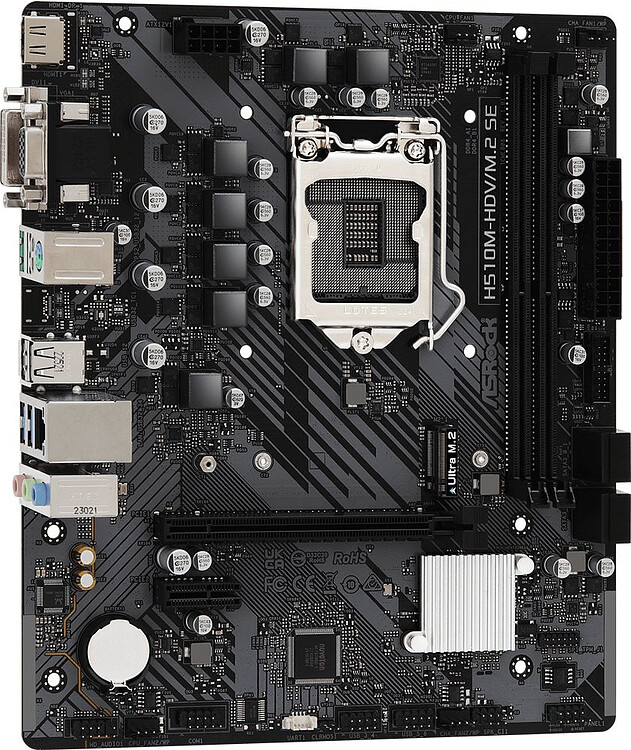 Материнская плата Asrock H510M-HDV/M.2 SE DDR4