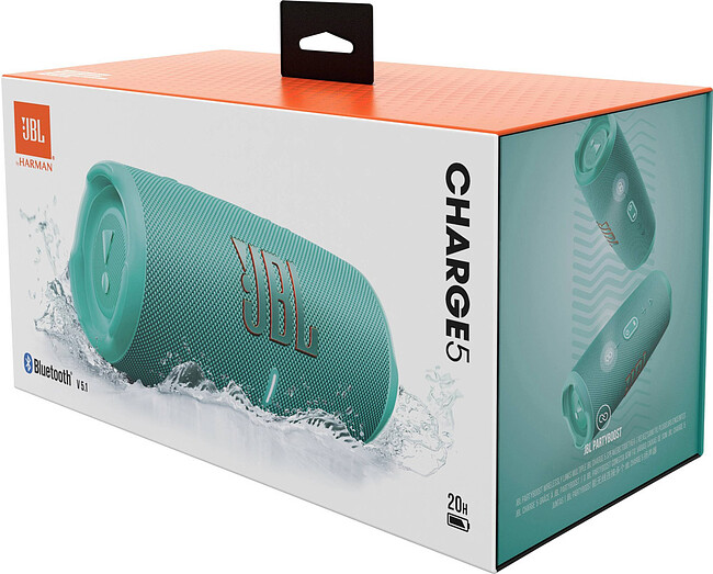 Беспроводная колонка JBL Charge 5 бирюзовый (JBLCHARGE5TEAL)