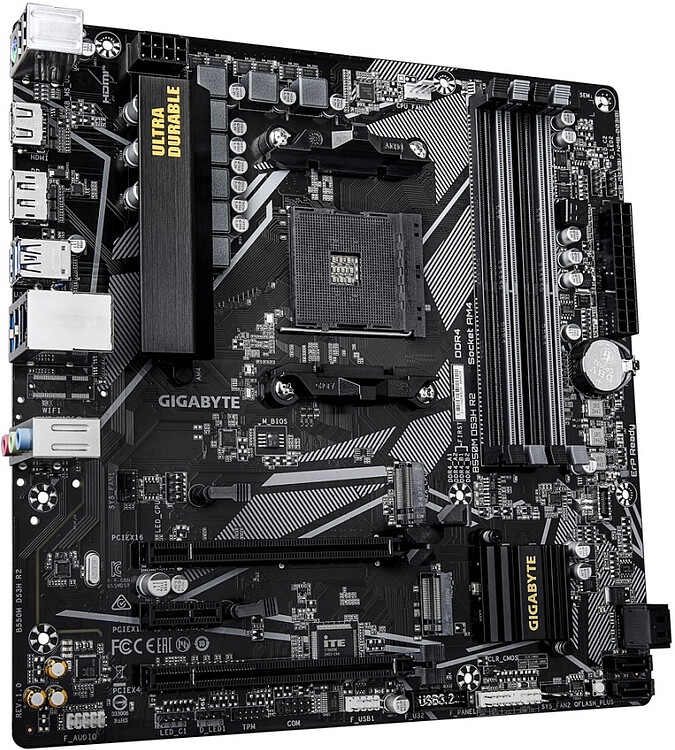 Материнская плата Gigabyte B550M DS3H R2 rev. 1.0